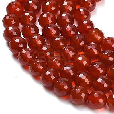 Natural Carnelian Beads Strands G-C280-B10-10mm-1