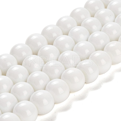 Painted Glass Bead Strands DGLA-S071-12mm-01-1