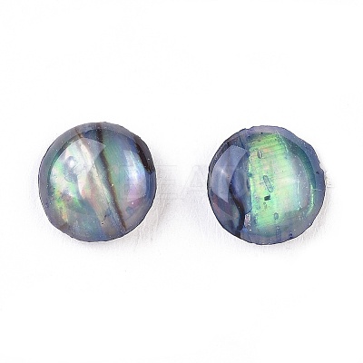 Natural Abalone Shell/Paua Shell Stud Earrings EJEW-JE03214-1