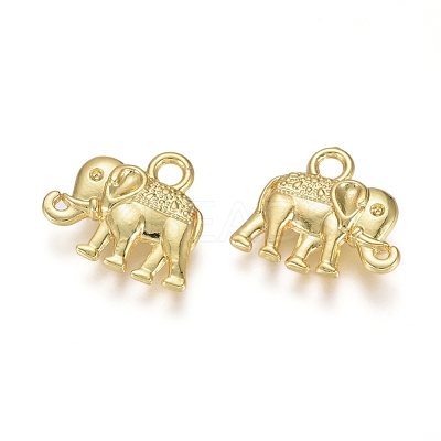 Electroplated Alloy Charms PALLOY-G267-02G-1