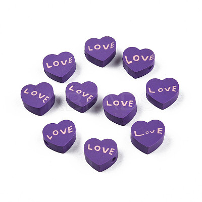 Handmade Polymer Clay Beads CLAY-N010-084B-06-1