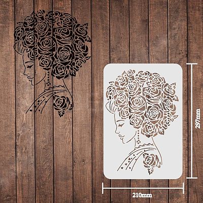 Large Plastic Reusable Drawing Painting Stencils Templates DIY-WH0202-101-1