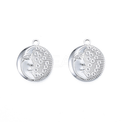 Non-Tarnish 201 Stainless Steel Pendants STAS-N098-234P-1