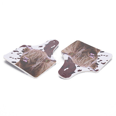 Imitation Leather Big Pendants FIND-Q090-001A-1