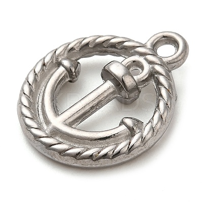 304 Stainless Steel Pendants STAS-M070-16P-1