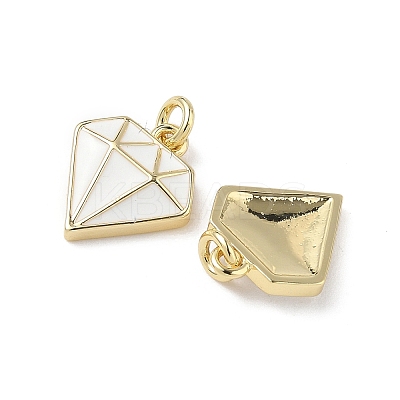 Brass Enamel Charms KK-Q039-05A-G-1