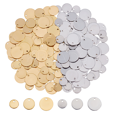 180Pcs 6 Styles 201 Stainless Steel Laser Cut Charms STAS-PH0006-19-1