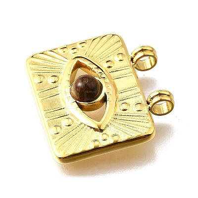 Natural Tiger Eye Pendants STAS-K263-81G-02-1