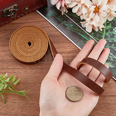 2M Flat AB Grade Cowhide Leather Cord AJEW-WH0479-73C-01-1