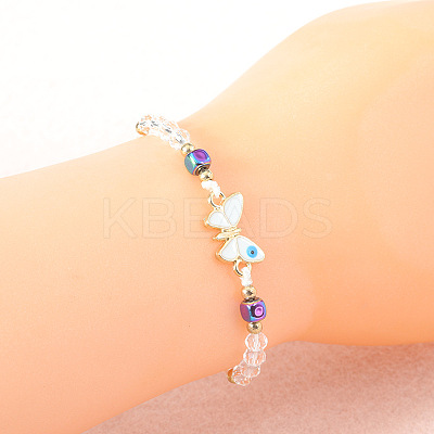 Bohemian Style Glass Braided Bead Bracelets ZC8551-3-1