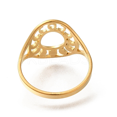 304 Stainless Steel Rings for Women RJEW-S238-11G-1