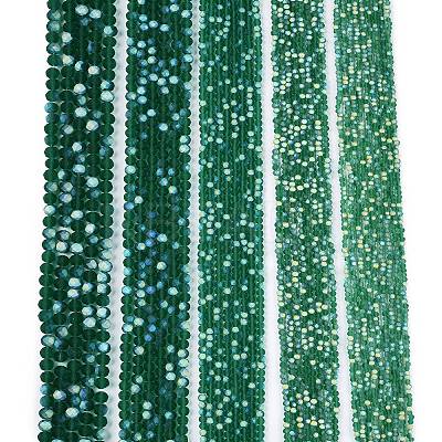 Transparent Glass Beads Strands X-EGLA-A044-T8mm-MB18-1