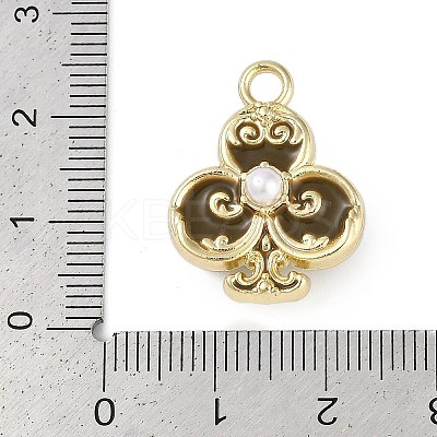 Rack Plating Alloy Enamel Pendants PALLOY-P309-05G-01-1
