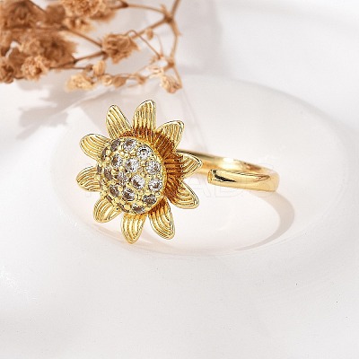 Rotatable Finger Rings for Women RJEW-B115-01G-02-1