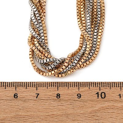 Iron Box Chain Necklaces NJEW-U046-03GP-1