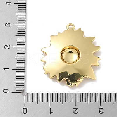 Rack Plating Brass Pendants KK-G515-39B-G-1