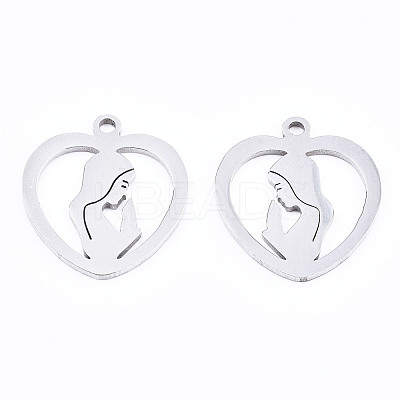 Non-Tarnish 201 Stainless Steel Pendants STAS-T044-193P-1