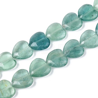 Natural Green Fluorite Beads Strands G-T142-64B-1