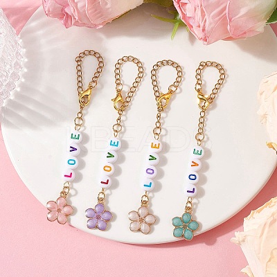 LOVE Acrylic Cup Charms HJEW-JM01837-1
