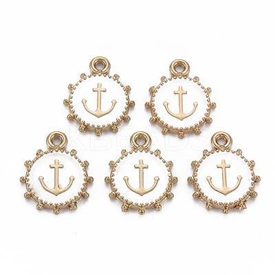 Alloy Enamel Pendants ENAM-N055-016E-NR-1