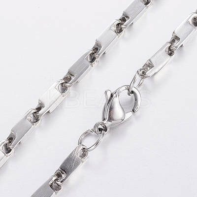 Non-Tarnish Trendy 304 Stainless Steel Link Chain Necklaces NJEW-I210-01P-B-1