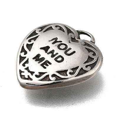 Retro 304 Stainless Steel Charms STAS-L284-18AS-07-1