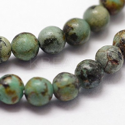 Natural African Turquoise(Jasper) Beads Strands X-G-N0188-02-3mm-1