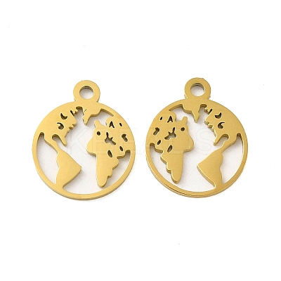 Ion Plating(IP) 304 Stainless Steel Charms STAS-J042-06G-1
