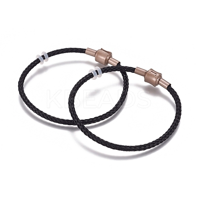 Braided 304 Stainless Steel Wire European Style Bracelets Making AJEW-D047-02A-01CG-1