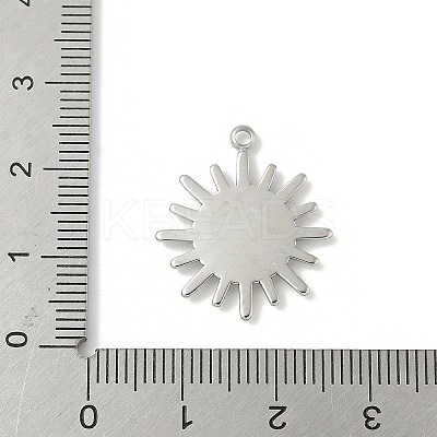304 Stainless Steel Pendant Cabochon Settings LS-STAS-L293-07P-1