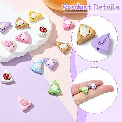 16Pcs 8 Colors Zinc Alloy Beads FIND-CJ0003-82-1