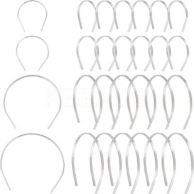 24Pcs 4 Style Iron Dolls Hair Hoop DIY-FG0002-74-1