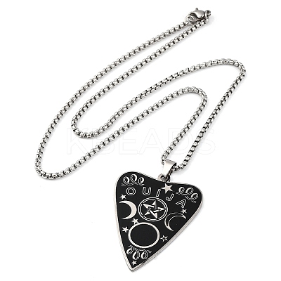 201 Stainless Steel Pendant Necklaces LS-NJEW-C066-10P-1