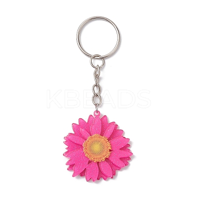 Iron and Printed Acrylic Pendant Keychain KEYC-JKC00897-1