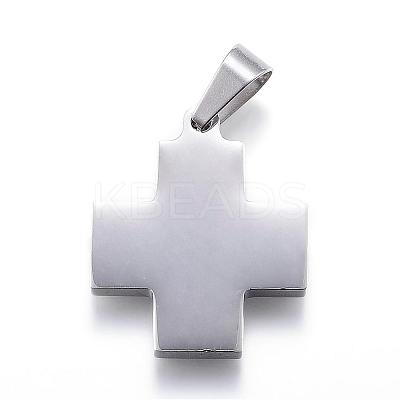 Non-Tarnish 304 Stainless Steel Pendants STAS-G124-17P-1