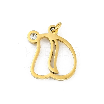 304 Stainless Steel Pendants LS-STAS-R137-01G-D-1