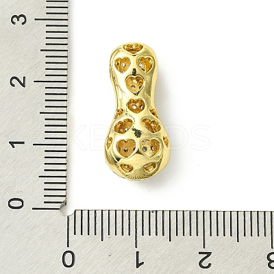 Rack Plating Brass Cubic Zirconia Pendants KK-S378-02G-I-1