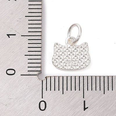 Cat Shape 925 Sterling Silver Charms STER-F056-03S-02-1
