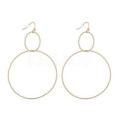 PVD Vacuum Plating 304 Stainless Steel Dangle Earrings EJEW-L237-02G-1