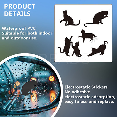 1Pc Waterproof PVC Electrostatic Stickers DIY-OC0013-20B-1