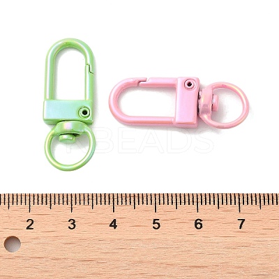 Spray Painted Alloy Swivel Clasps X-PALLOY-H131-11-1