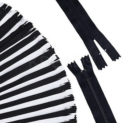 60Pcs 2 Colors Zinc Alloy with Nylon Replacement Zippers FIND-PH0026-34-1