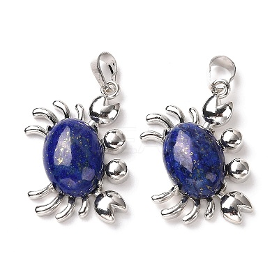 Natural Lapis Lazuli Pendants X-G-D469-01P-15-1