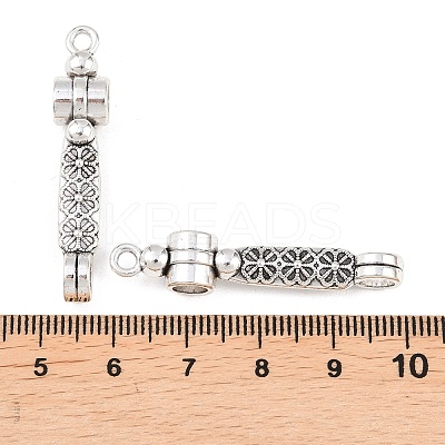 Tibetan Style Alloy Connector Charms PALLOY-A024-16AS-1-1