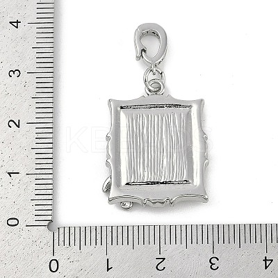 Brass Enamel Pendants KK-U043-12P-01-1