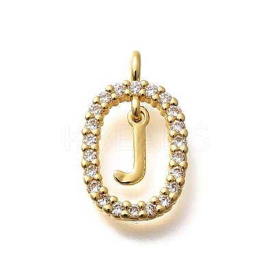 Brass Micro Pave Cubic Zirconia Pendants ZIRC-P123-01G-J01-1