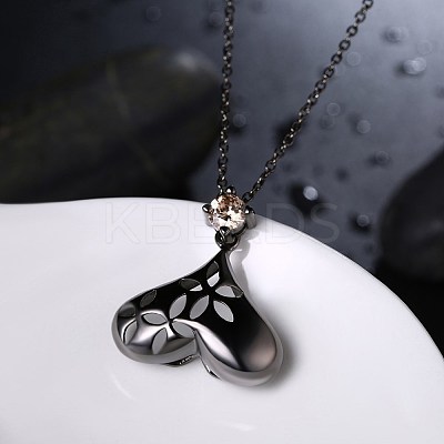 Fashion Brass Pendant Necklaces NJEW-BB34107-1