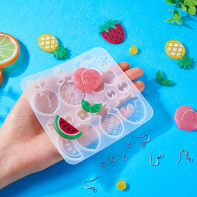 DIY Fruit Theme Earring Jewelry Kits DIY-TA0010-52-1