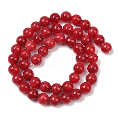 Natural Dyed Marble Beads Strands G-D315-A01-05-12mm-1