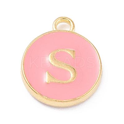Golden Plated Alloy Enamel Charms X-ENAM-Q437-14S-1